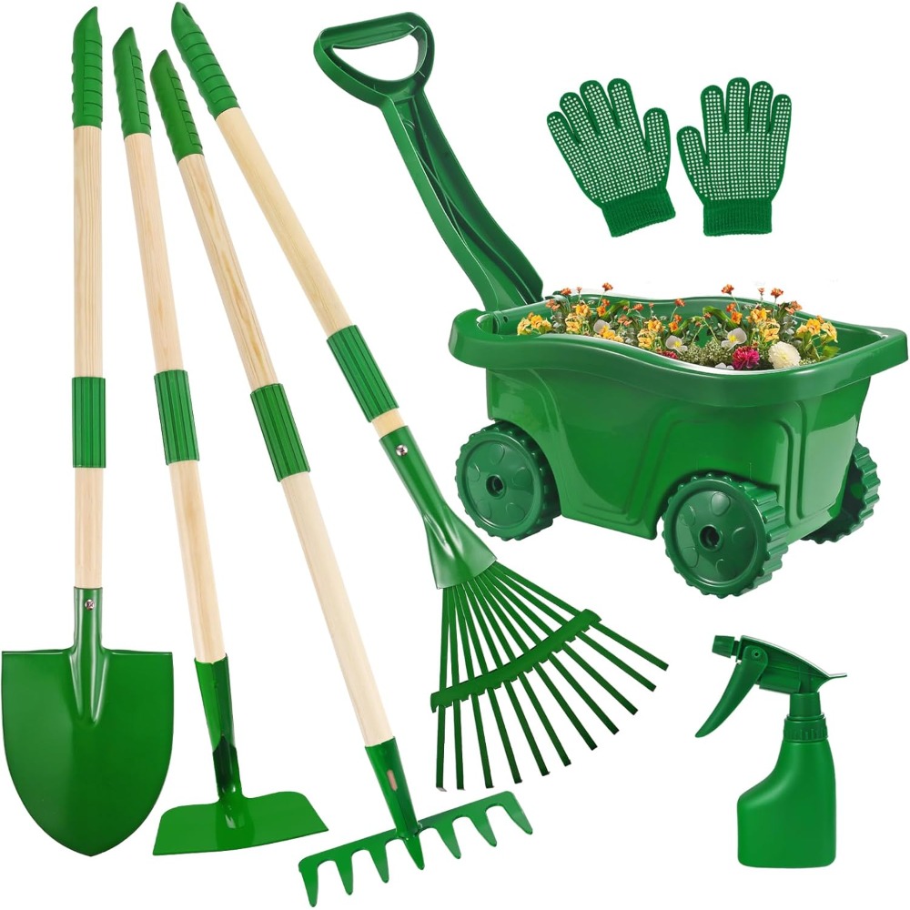 Gardening Tools Girly - Set di Attrezzi da Giardinaggio per