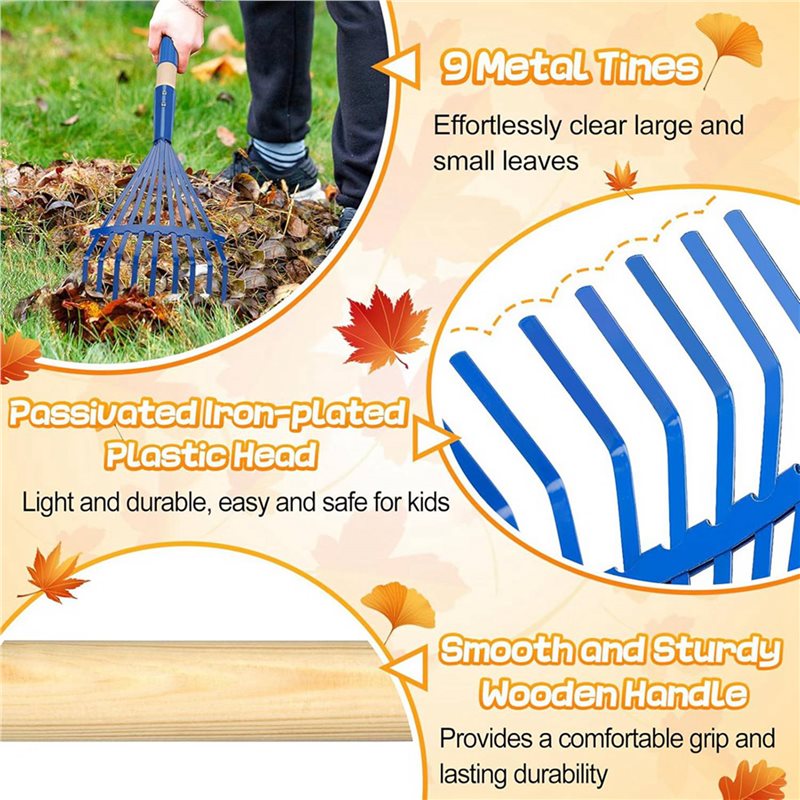 Rastrello per bambini JHD 3X c - Gardening Tools For 3 Year Old recensione e prezzo