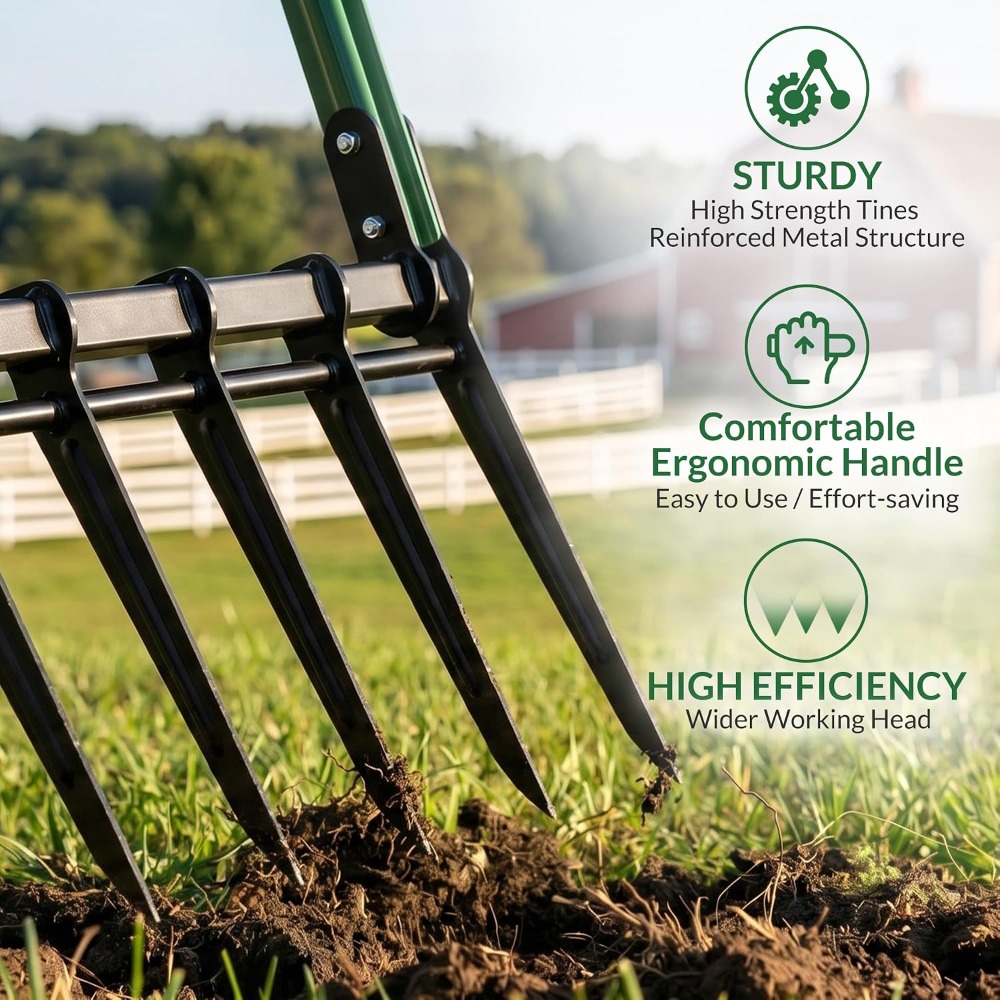 Forca da Giardino a 5 Denti Ro - Gardening Tools Heavy Duty recensione e prezzo