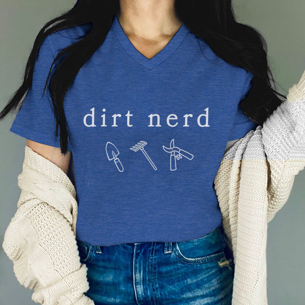 Maglietta grafica Dirt Nerd Ga - Gardening Tools Cartoon recensione e prezzo