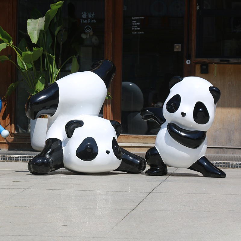 Scultura di panda simulata, gr - Gardening Tools Cartoon recensione e prezzo
