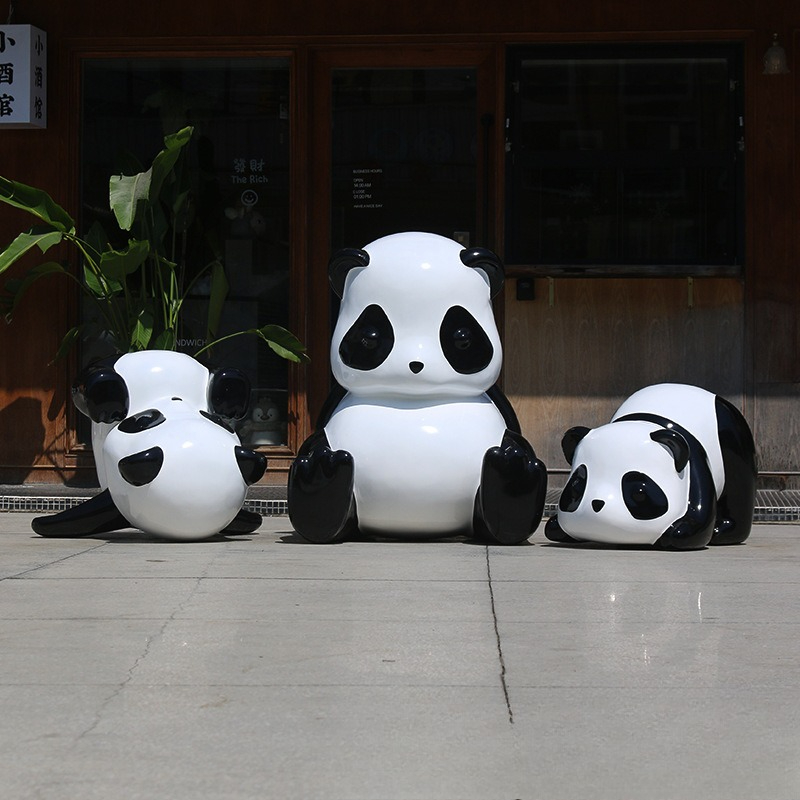 Scultura di panda simulata, gr - Gardening Tools Cartoon recensione e prezzo